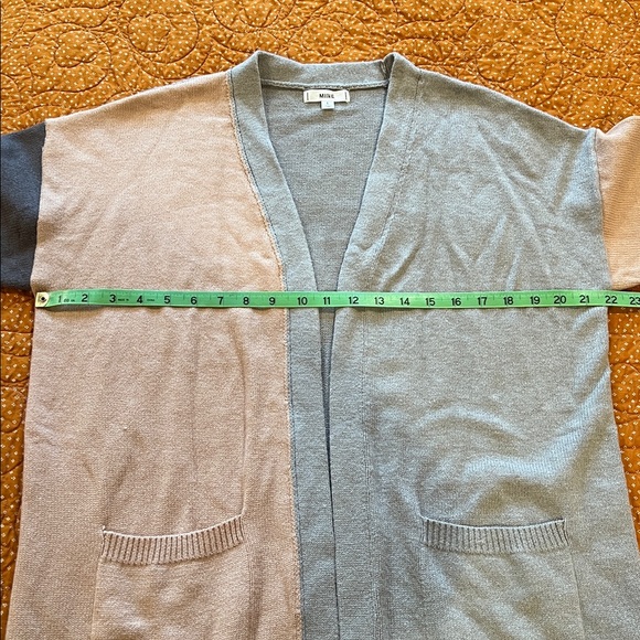 Colorblock Open Front Cardigan - Picture 4 of 6